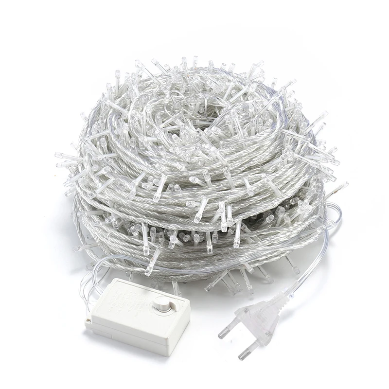 Уличная Рождественская светодиодная гирлянда 10 м 20 30 50 100 рождественские