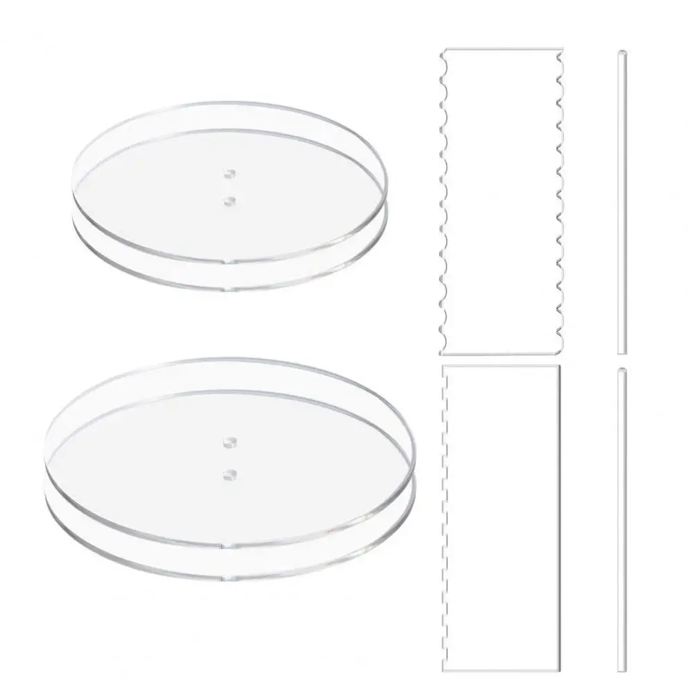 

Высококачественный набор для скребка, прочная легкая Расческа для торта, Набор круглых дисков, глазурь, матовый край, набор для скребка
