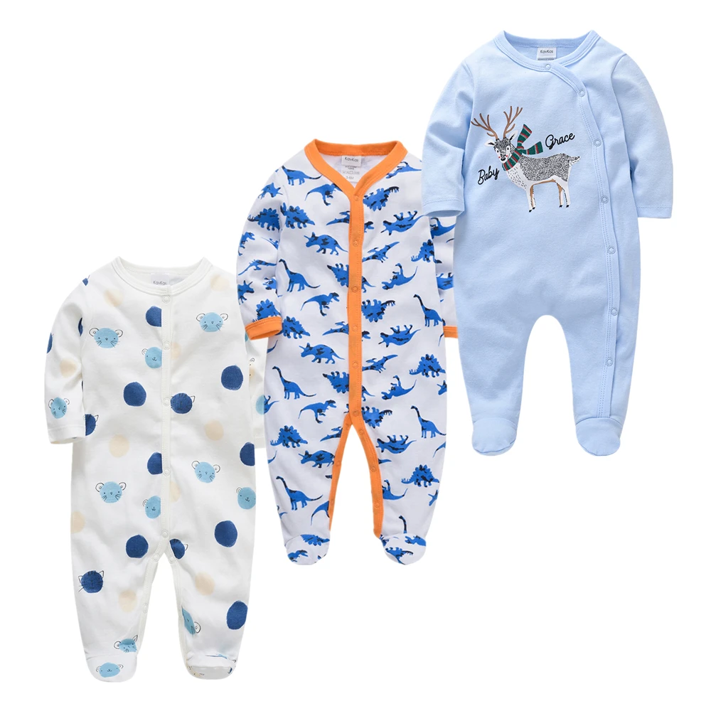 Roupas Bebe De/Хлопковые комбинезоны Одежда для маленьких девочек Пижамы с длинными