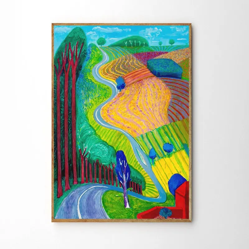 Дэвид хокни обзор солнечного света настенное искусство вышивка ручная работа