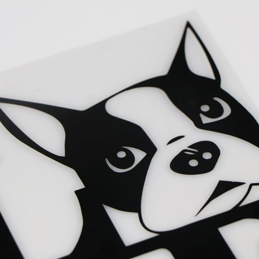 Автомобильная наклейка YOJA 13X15.1CM Love Boston Terrier Dog модное украшение для окна |