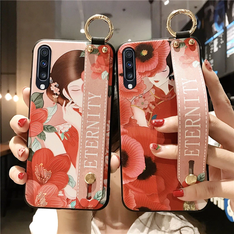 SoCouple держатель для телефона чехол для samsung Galaxy A70 A60 A50 A40 A30 A20 A10 S9 S8 S10 плюс S10e Note 8, 9, 10, плюс ремешок чехол