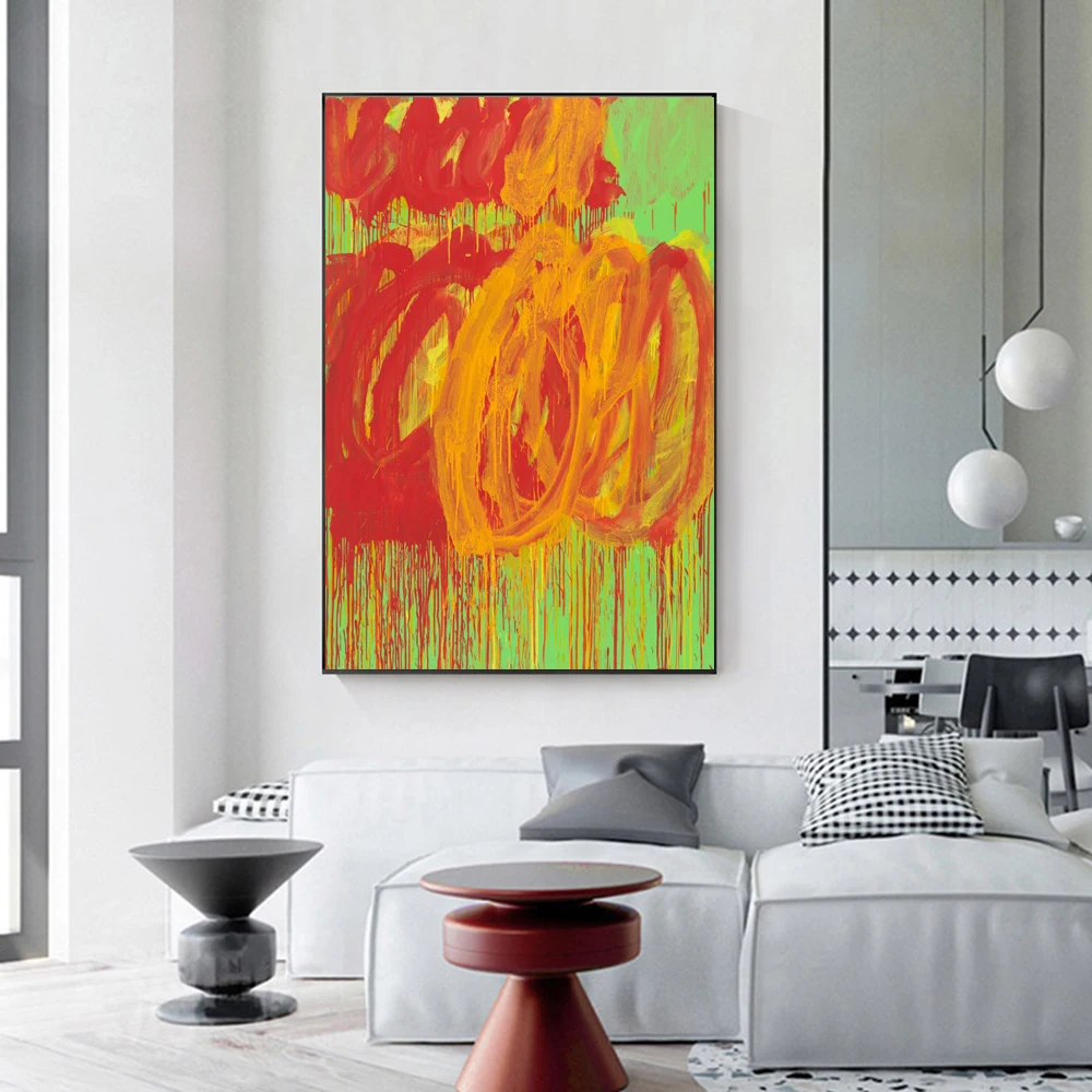 

Modern Graffiti Abstract Grandmaster Cy Twombly Camino Real Poster and Print Wall Art Canvas Picture for Room Wall Decor