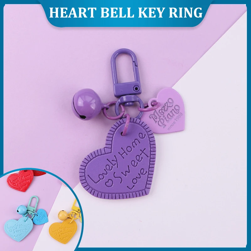 

Милый кожаный брелок в форме сердца, бант, мультяшный брелок для женщин, брелок, кольцо, подвеска для автомобильной сумки, Очаровательные Бр...