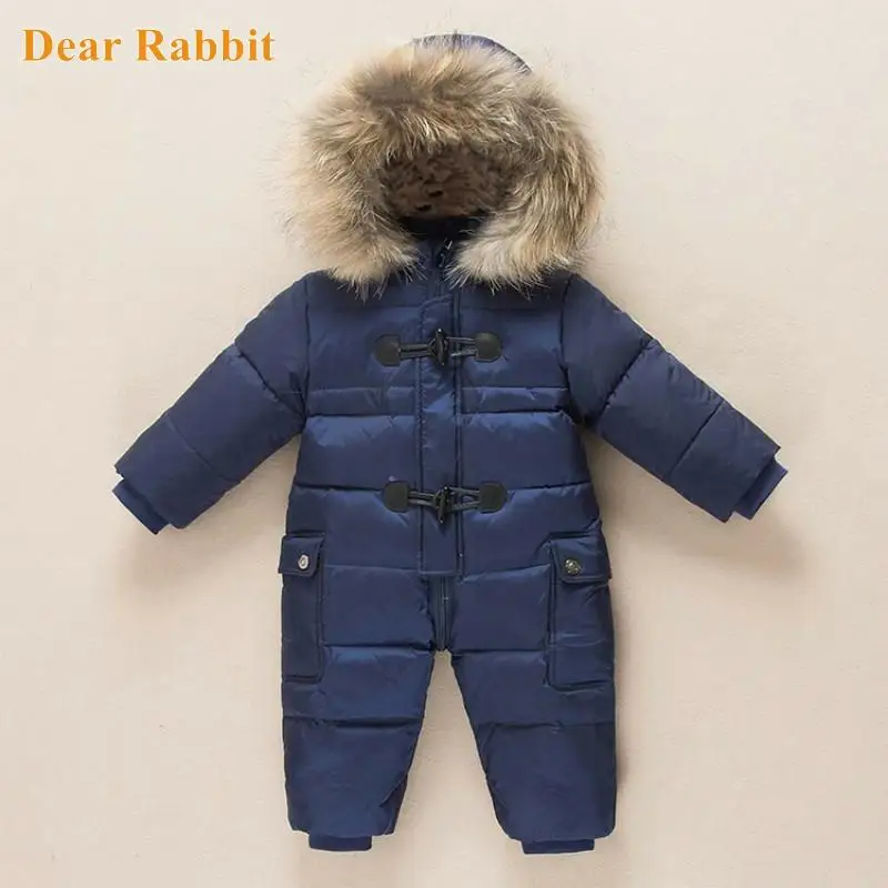 

Russian winter new born baby clothes 90% duck down jacket for girls coats winter Park for infant boy snowsuit snow wear romper