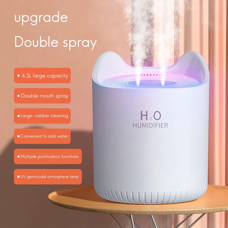 Увлажнители воздуха для спальни 4 5л увлажнитель холодного тумана USB портативный
