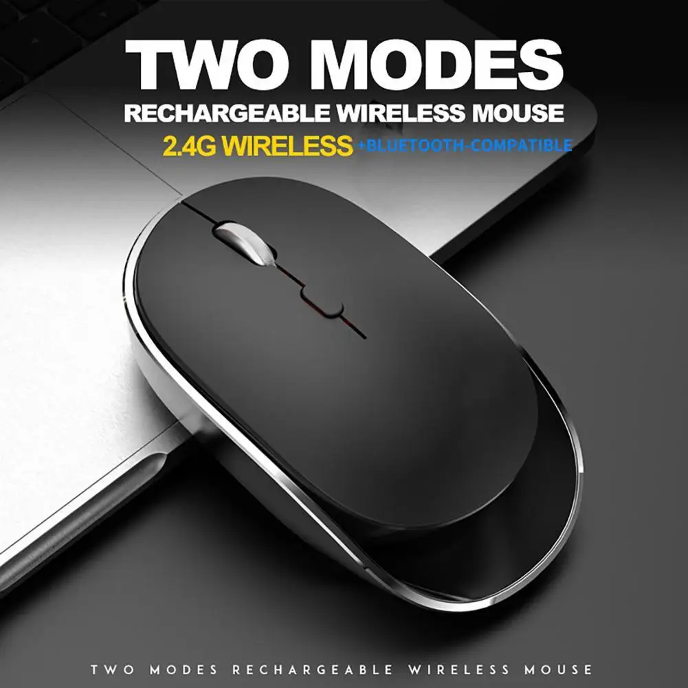 

M90 Wireless Mouse Sensitive Mute Ultra-thin 2.4G Bluetooth-compatible Plug Play PC Mouse for Laptop