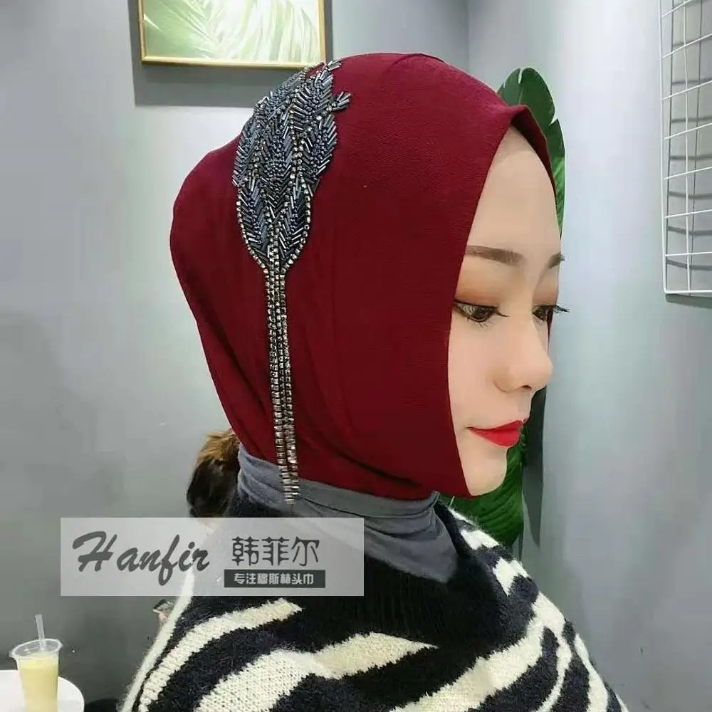 Мусульманские исламские Алмазы Бисероплетение мгновенные женские шали