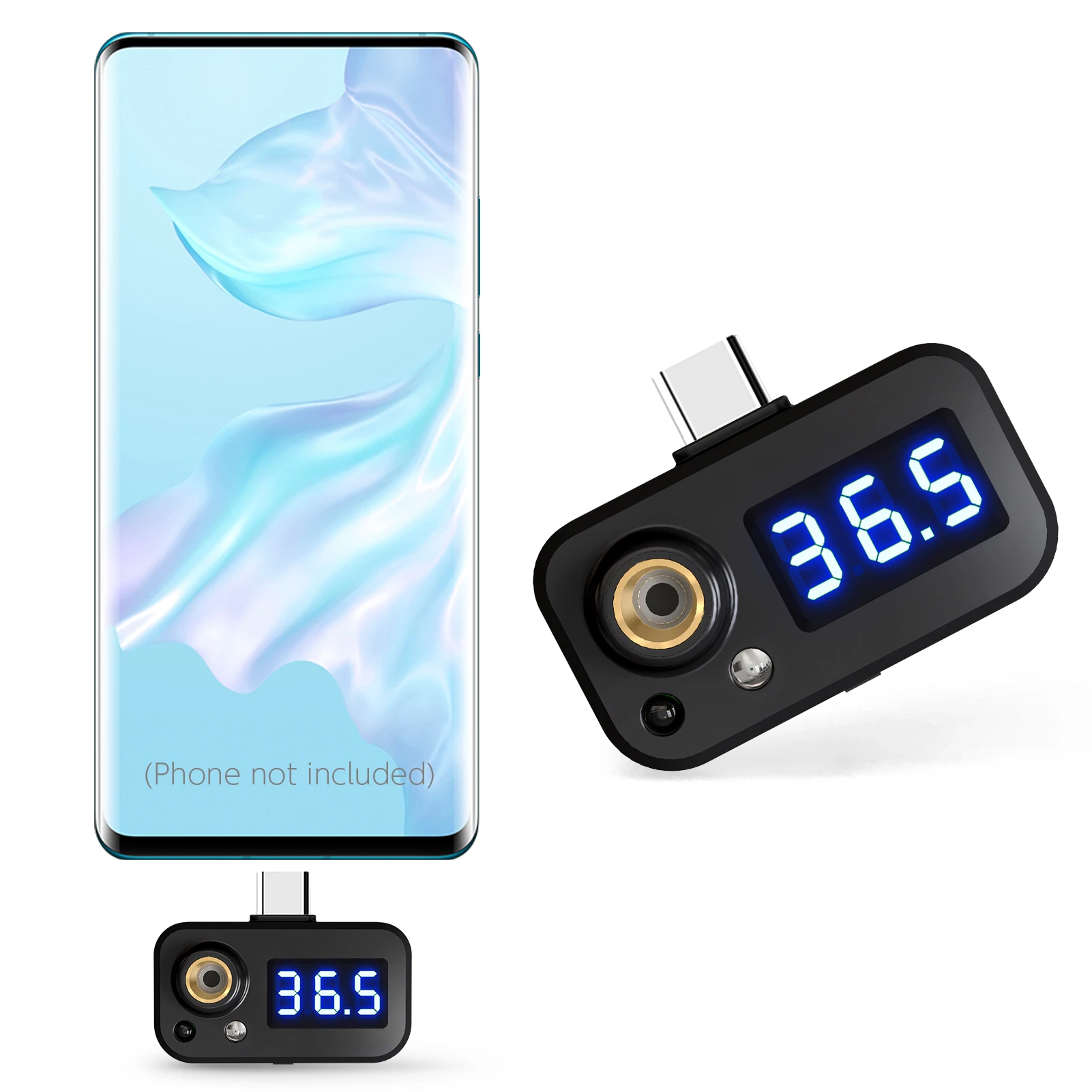USB Инфракрасный термометр Plug Play совместимый с iOS Micro-USB и Type-C интерфейсом