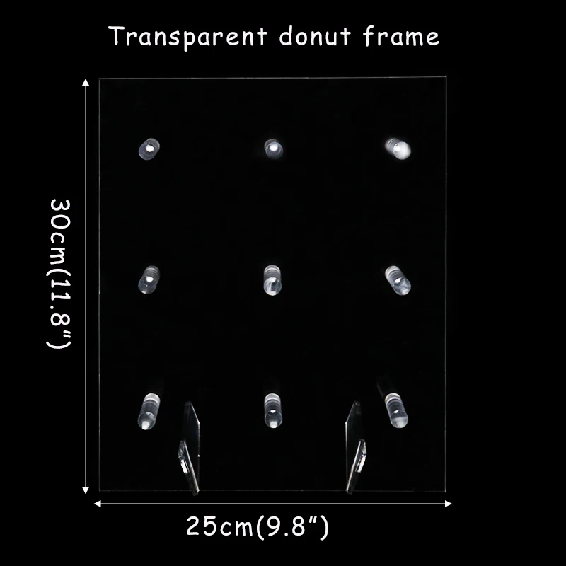 Акриловая деревянная настенная подставка в виде пончика украшение для