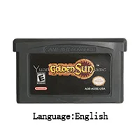 Golden Sun US ENG 32 бит видеоигры картридж Консоли Карты золотое солнце серии США/ЕС Версия для nintendo GBA - Цвет: Golden Sun US ENG