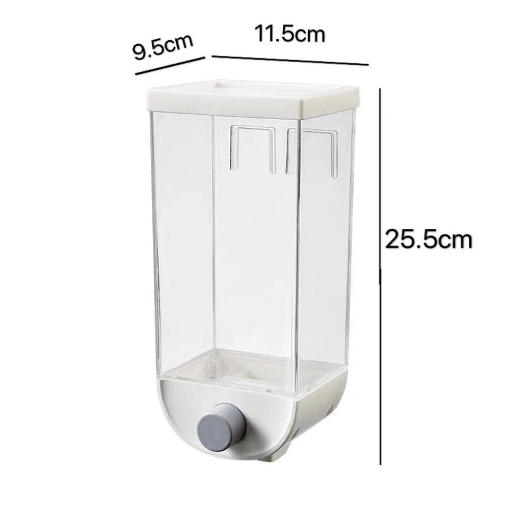 

1000/1500ml Wall Hanging Food Container Grain Storage Box Kitchen Bean Dispenser Storage Container storage jars jar glass bottle