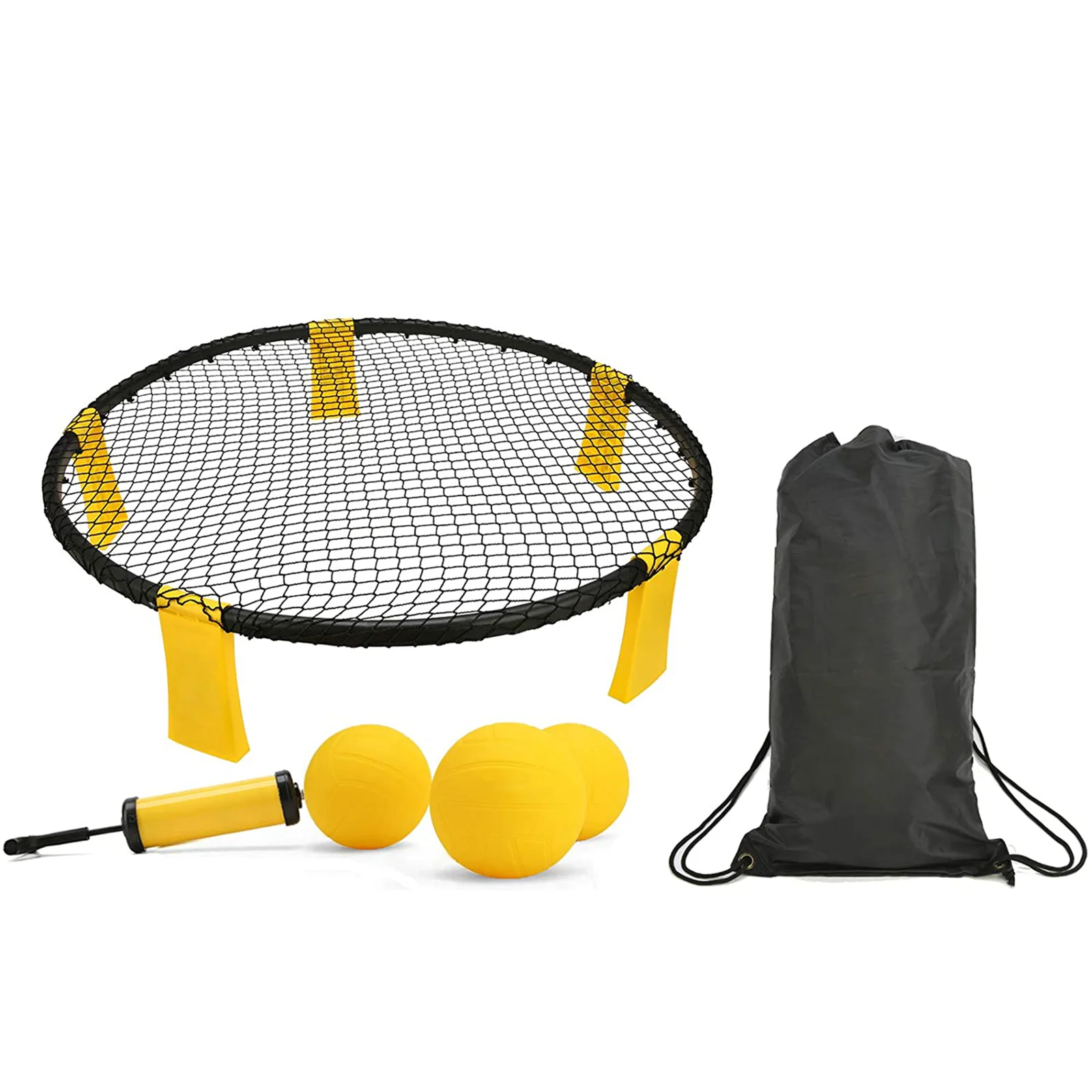 

Мини-мячи для пляжного волейбола, набор для игр на открытом воздухе, командный Спорт, газон, фитнес-оборудование, сетка с 3 мячами