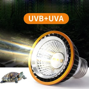 Профессиональный 3 Вт лампа для рептилий UVA UVB5.0 UVB10.0 Lmap светодиодный лампы Черепаха Ящерица Basking солнечных лучей UVB лампы освещения