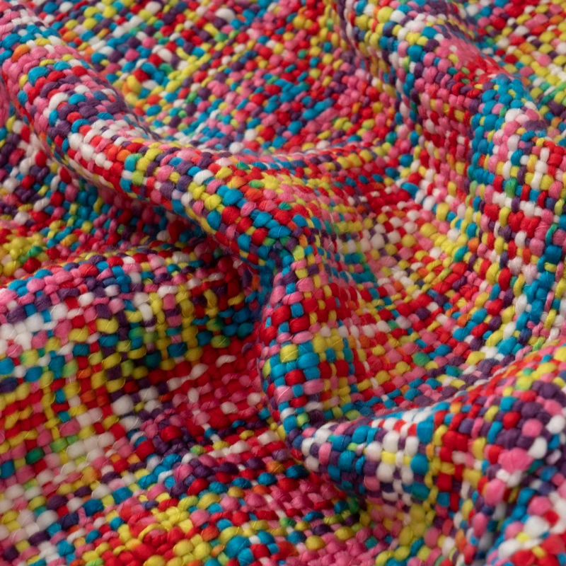 Трехцветное Радужное мягкое вязаное одеяло в тропическом стиле дорожное