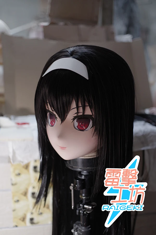 

(RAIGEKI MAKS 109) Silicone Helloween Head Mask Crossdressing BJD DOLL Kigurumi Anime Kasumigaoka Utaha Cosplay Mask