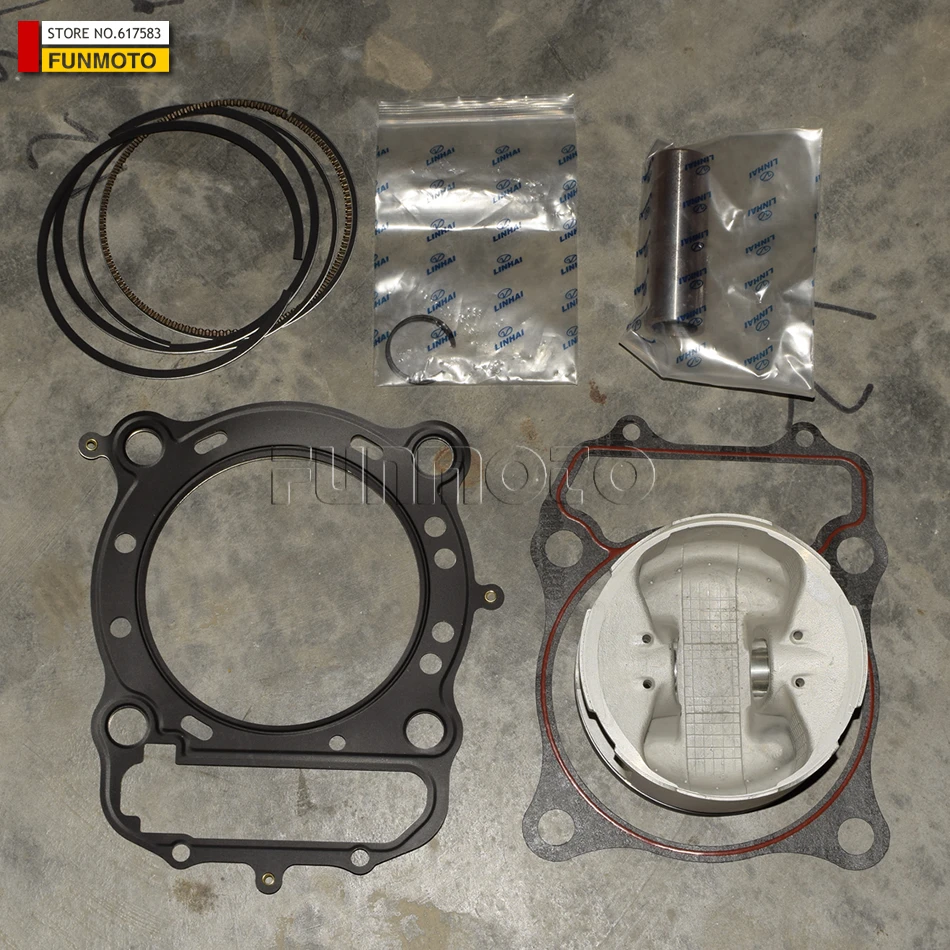 Поршень/кольца/штифт/стопорный зажим/головка цилиндра и фото подходит для LINHAI 700