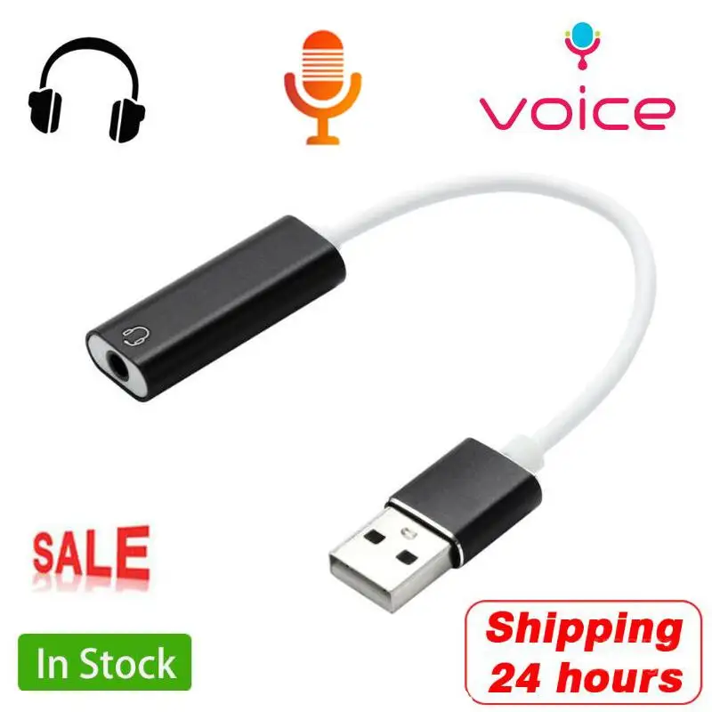 Внешняя звуковая карта Hi Fi с USB на 3 5 мм разъем аудиоадаптер гарнитура динамик