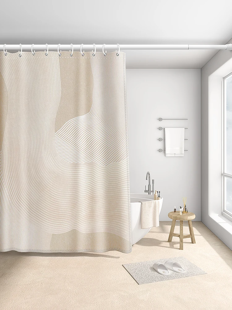 

Thick Girly Shower Curtain Set Luxury Waterproof Modern Cute Elegant Shower Curtain Hooks Rideau De Douche Bathroom Accessories