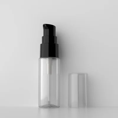Clear Bottle Black 20 мл белый пустой косметический контейнер с лосьон-крем с дозатором 20 г крем для ухода за кожей лечение бутылочки путешествия размер Макияж установка насос - Цвет: Clear Bottle Black