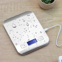 510kg silver digital scales stainless steel electronic weights scale balance measure tools led display kitchen scales