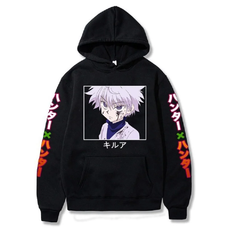 

2021 Hunter X Hunter Аниме Killua Leorio Kurapika Gon Hisoka пуловер толстовка уличные Топы