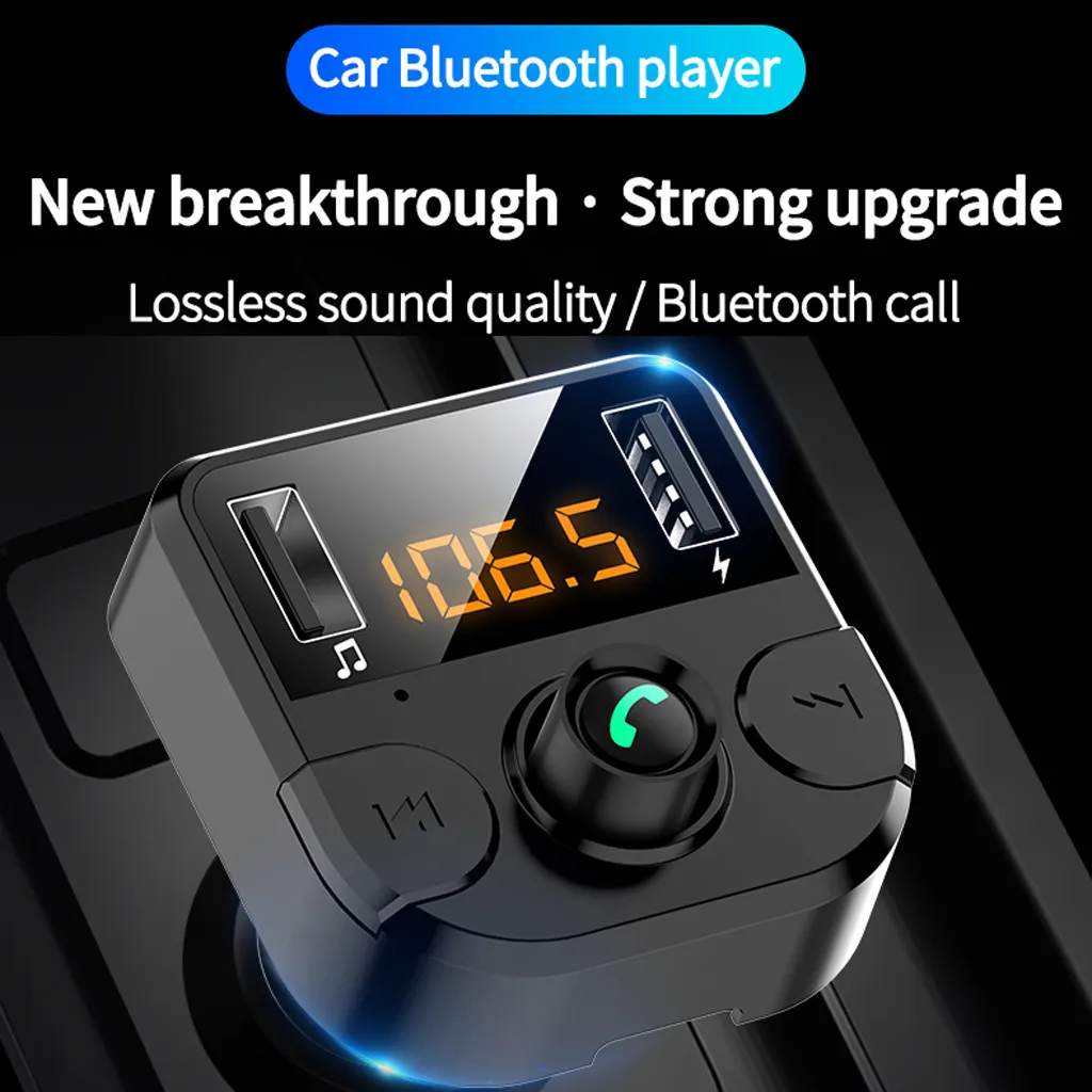 1 шт. Черный автомобильный комплект BT36B BT5.0 mp3 плеер fm передатчик с USB зарядным