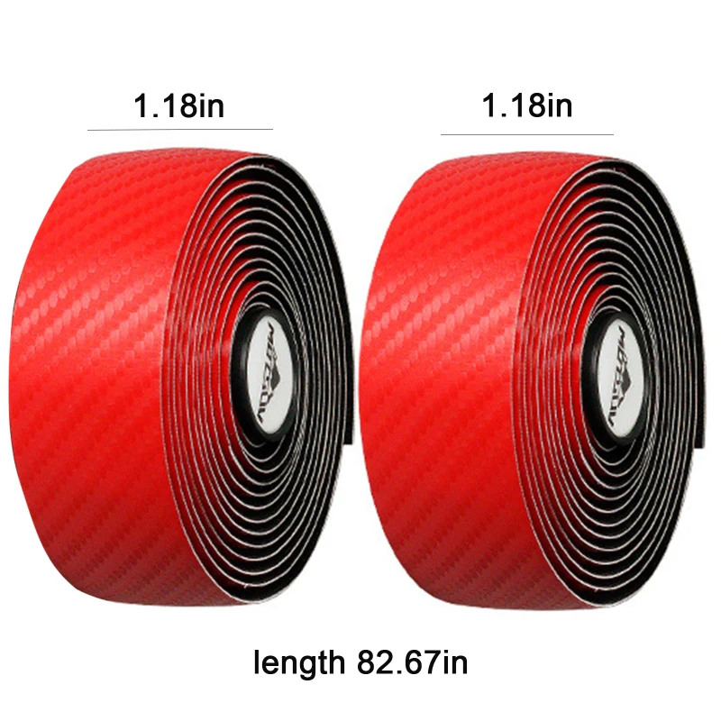 

210x3cm Road Handlebar Strap PU Carbon Bike Strap High Elastic EVA Non-slip Breathable Shock Absorption Bicycle Handlebar Wrap