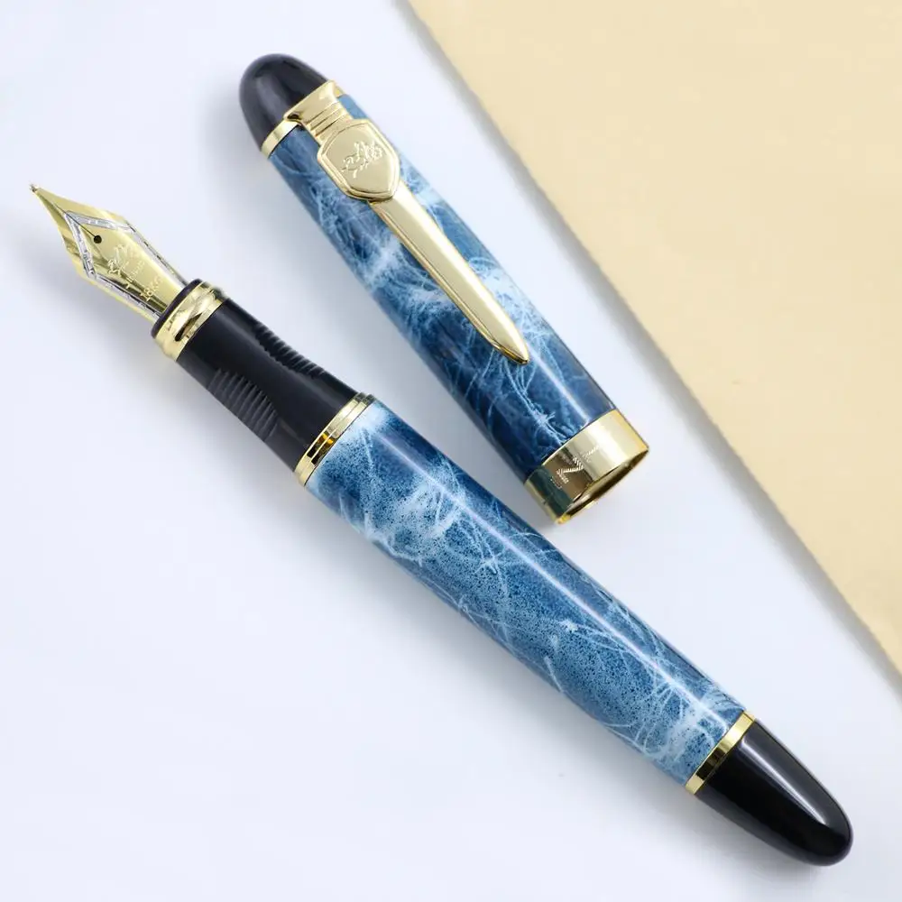 Высокое качество JINHAO X450A перьевая ручка Роскошный Золотой зажим для каллиграфии чернильные ручки для письма 0,5 мм перо школьные офисные принадлежности