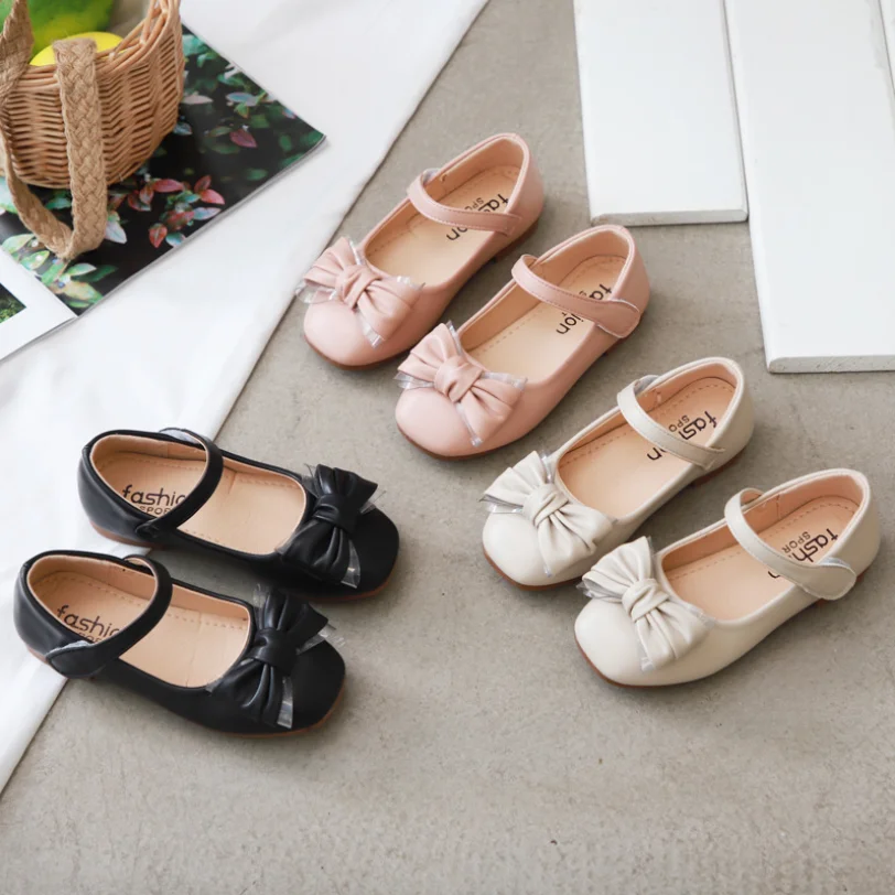 Детская обувь принцессы школьная для девочек бежевые розовые черные детские