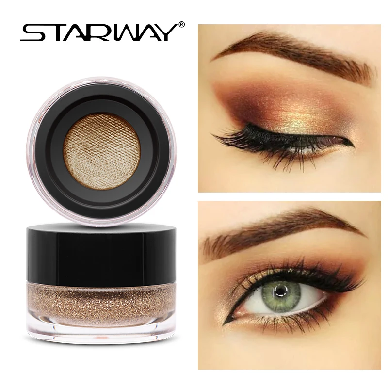 STARWAY тени для век блестящие 6 шт. макияжная Палитра Тени Крем матовые жидкие