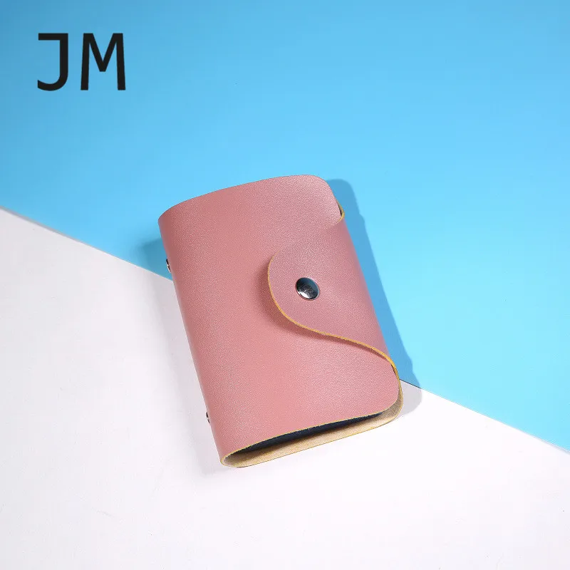 pink JM корейская мода кошелек 24 слота для карт креативная посылка для карт унисекс посылка для кредитных карт мульти держатель для карт id держатель для карт - Цвет: pink