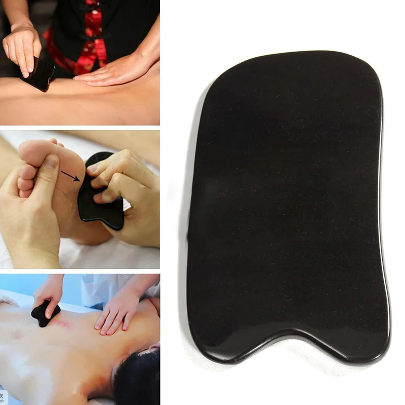 Недавно Gua Sha соскабливающий массажный инструмент из смолы пчелиный воск для тела