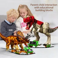 2086 pieces jurassic dinosaur world tyrannosaurus triceratops diy dinosaur building blocks assembled childrens toy gift