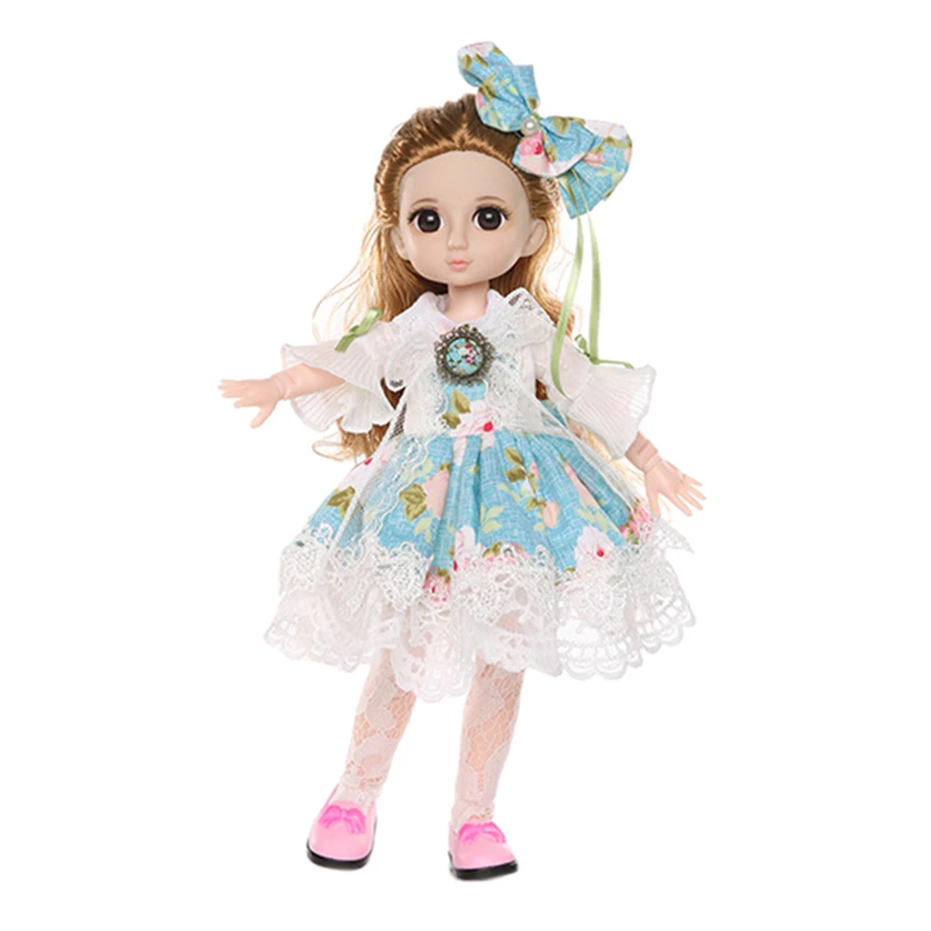 

13inch BJD Moveable Jointed American Fashion Doll Toy Make Up Kids Gift