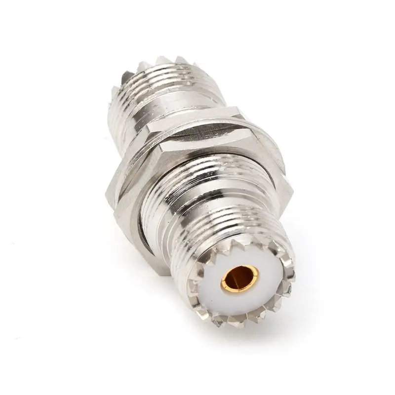 UHF SO239 гнездо Гайка к гнезду адаптер для монтажа на панель разъем прямой F/F |