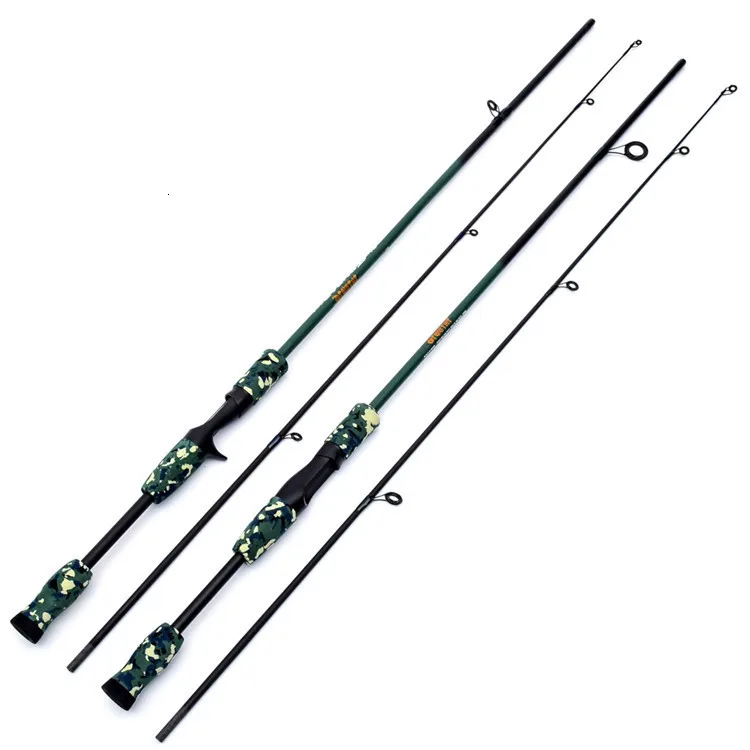 Дизайн 3 цвета камуфляжа 2 сек 1,72 M 1/8-3/4oz приманка Вес углеродного волокна приманки Baitcasting спиннинговая Удочка подарок для мужчины