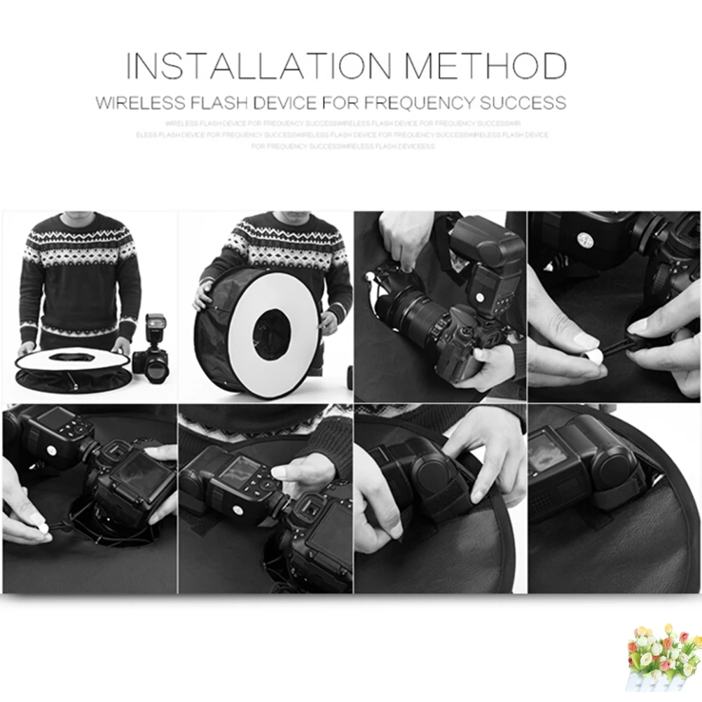 Практичный портативный складной магнитный кольцевой рассеиватель софтбокс для