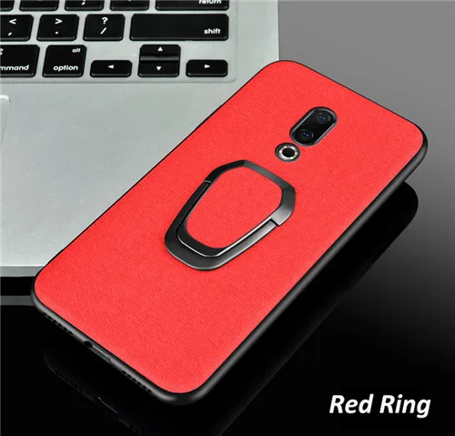 Чехол для телефона meizu 16xs 16s 16x note 9 держатель кольцо CBumper задняя крышка для meizu 16 16th чехол - Цвет: red ring 1020