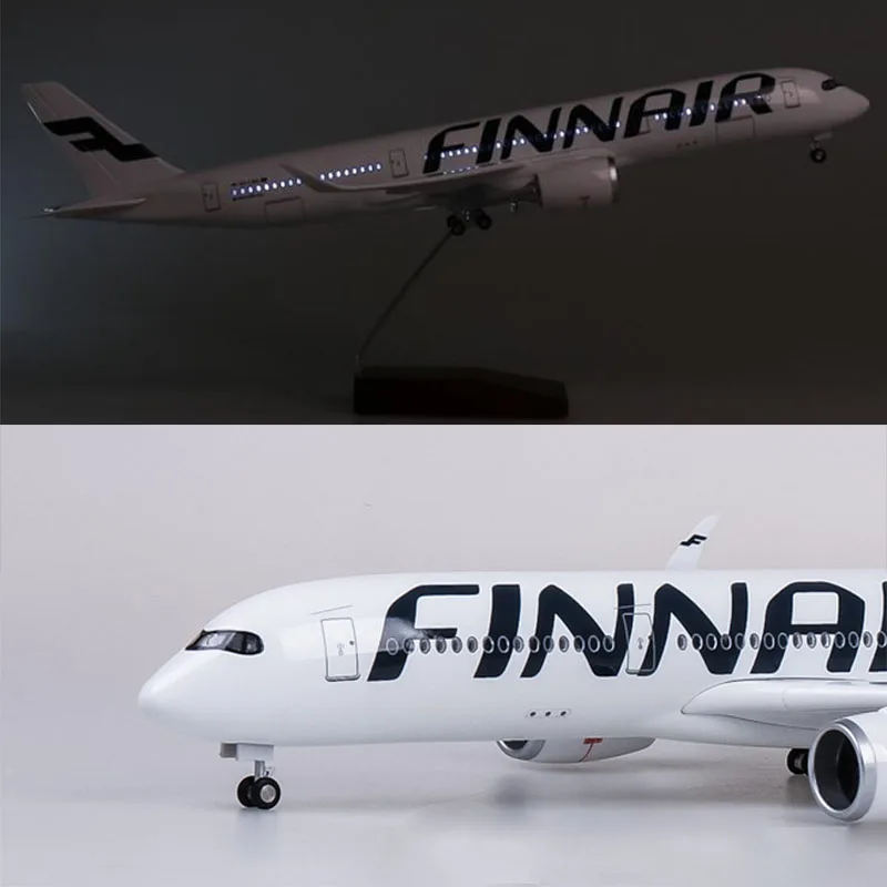 Модель самолета Finnair из смолы масштаб 1/142 47 см модель аэробуса украшение со звуком
