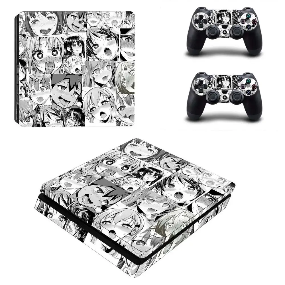 Аниме милая девушка PS4 тонкий стикер кожи наклейка винил для Sony Playstation 4 консоли и