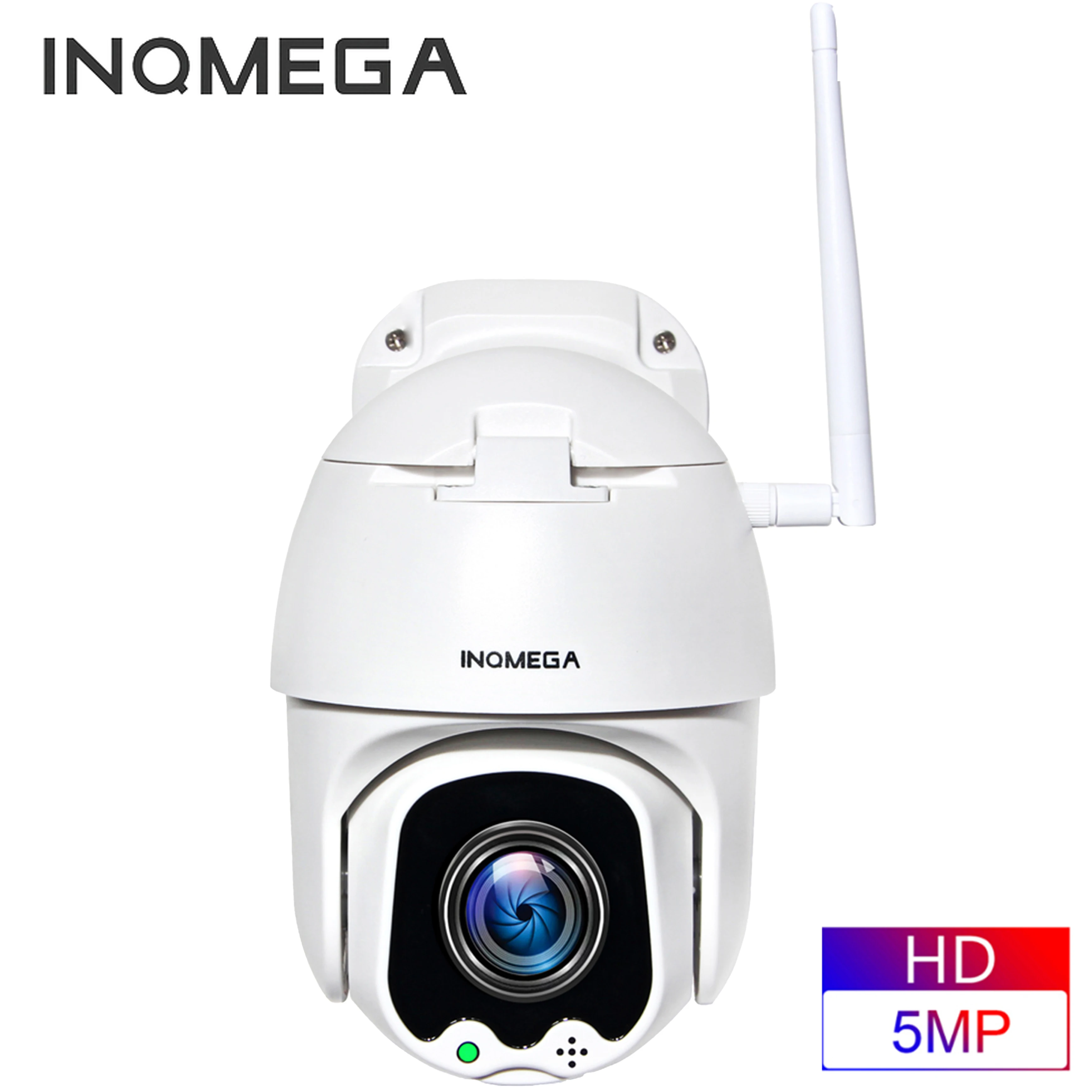 

INQMEGA 5MP FHD PTZ Smart Surveillance IP Camera Speed Dome WiFi Wireless 4X Digital ZOOMOutdoor Security Waterproof CCTV Camera