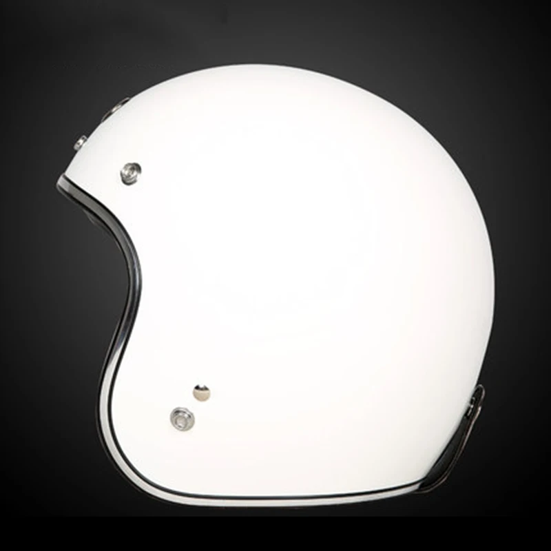 TORC T50 Ретро Мото шлем casco capacetes torc Винтаж открытым лицом atv мото rcycle шлемы Щит DOT Certifiated M L XL XXL - Цвет: white
