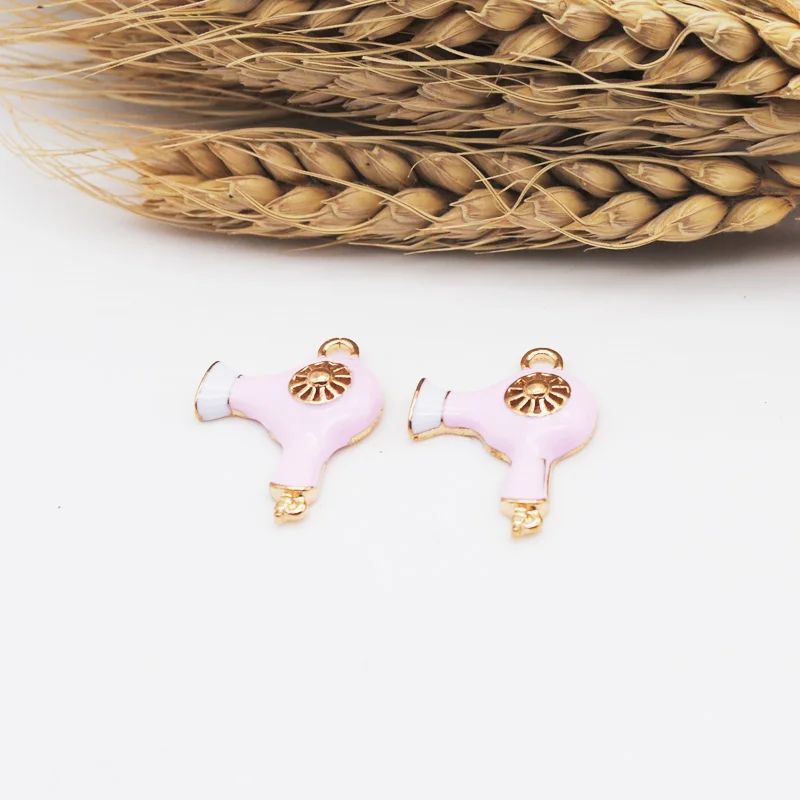 10 шт./лот эмалевые ножницы для сушки волос Подвески парикмахерской ожерелья