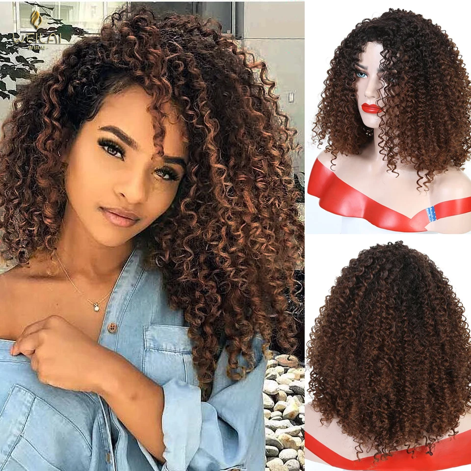 WEILAI кудрявые парики боб для женщин термостойкие| |