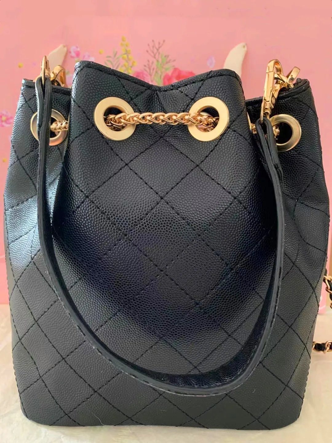 

Small bag female 2021 new fashion bucket bag French fries bag portable One Shoulder Messenger Bag versatile