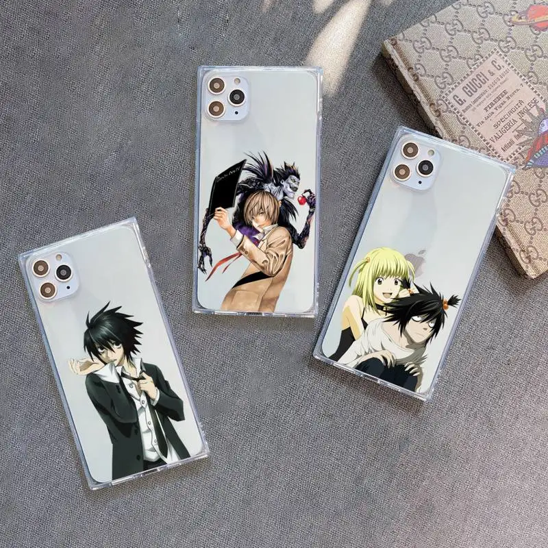 

Rem and Misa Death Note Phone Case Transparent for iPhone 7 8 11 12 se 2020 mini pro X XS XR MAX Plus