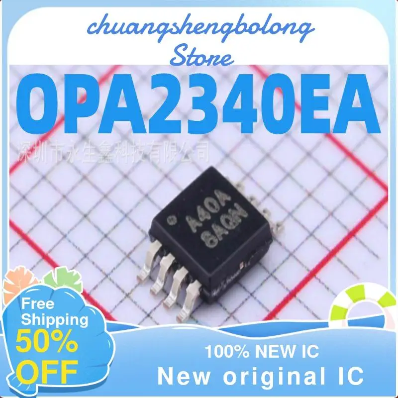 

10-200PCS | OPA2340EA OPA2340 A40A MSOP-8 New original IC