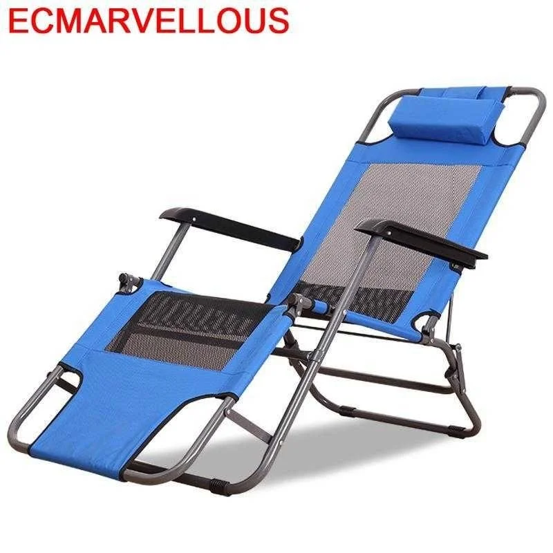 Silla reclinable Plegable para acampar, muebles De jardín, tumbona, exterior