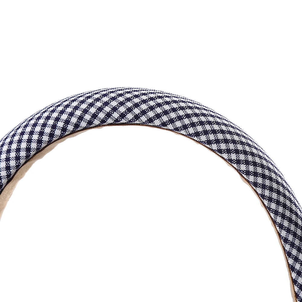 Повязка на голову Molans из толстой губки в черную клетку для женщин и девушек